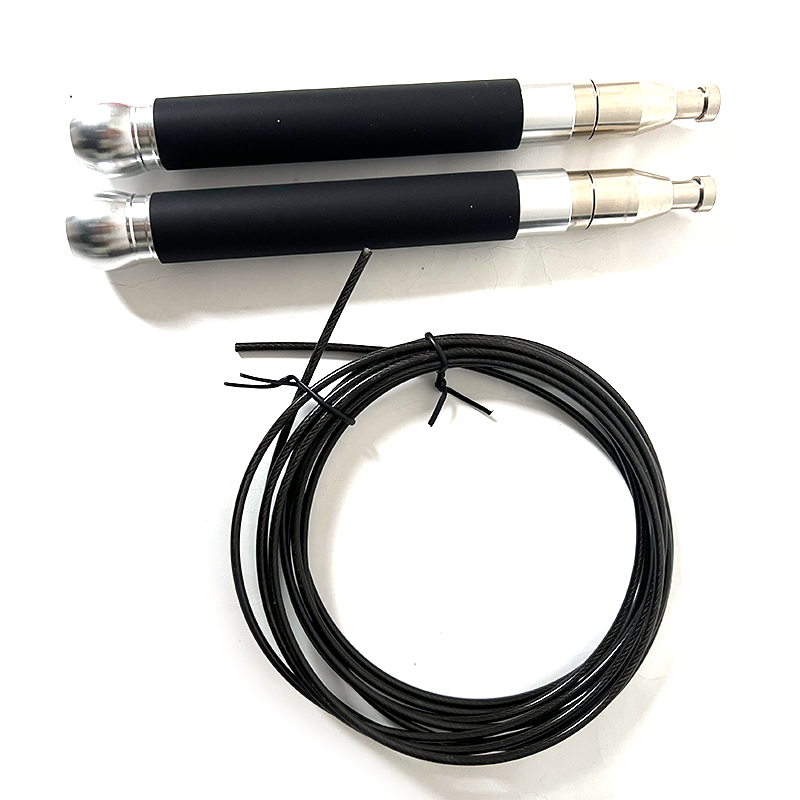Wholesale jump rope AL Metal plus TPR Silicone Black Long Self-locking ...